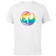 thumbnail image 1 of Star Wars Rebel Alliance and Galactic Empire Pride - Short Sleeve Cotton T-Shirt for Adults - Customized-White, 1 of 5