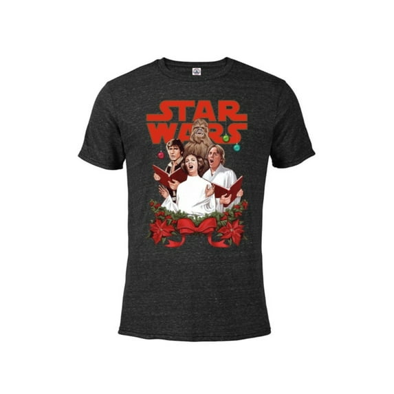 Star Wars Rebel Choir Funny Holiday - Short Sleeve Blended T-Shirt for Adults -Customized-Black Snow Heather