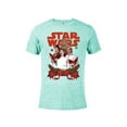 thumbnail image 1 of Star Wars Rebel Choir Funny Holiday - Short Sleeve Blended T-Shirt for Adults -Customized-Celadon Snow Heather, 1 of 4