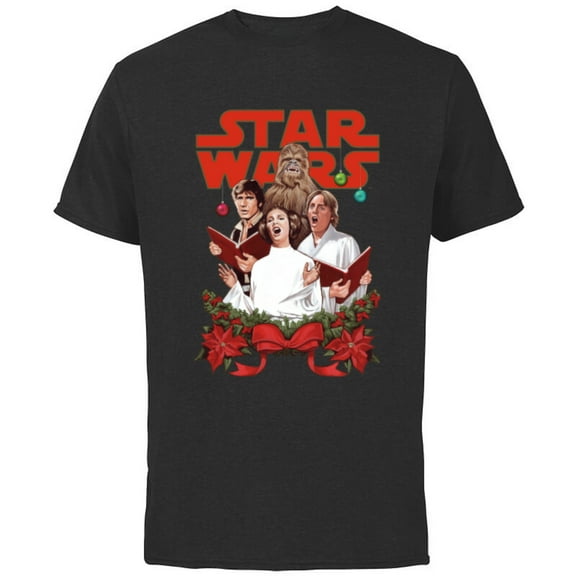 Star Wars Rebel Choir Funny Holiday - Short Sleeve Cotton T-Shirt for Adults -Customized-Black