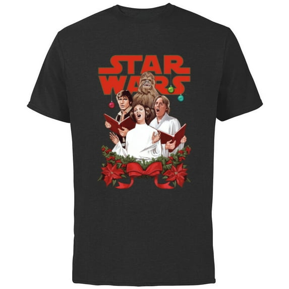 Star Wars Rebel Choir Funny Holiday - Short Sleeve Cotton T-Shirt for Adults -Customized-Black