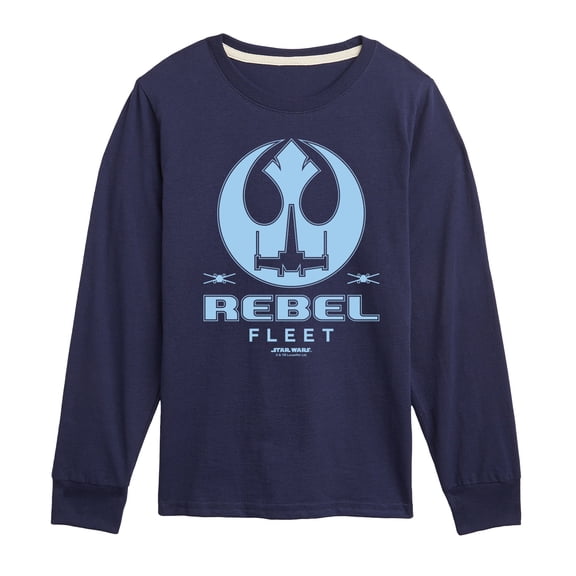 Star Wars - Rebel Fleet Flight Patch - Toddler And Youth Long Sleeve Tee