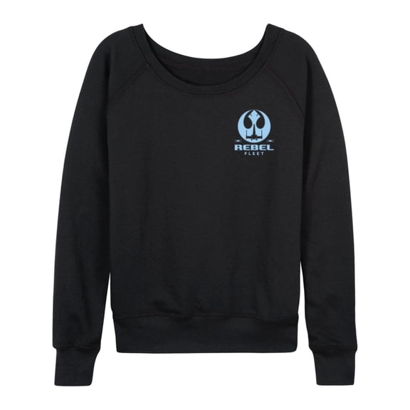 Star Wars - Rebel Fleet Flight Patch - Women's French Terry Long Sleeve Pullover