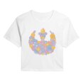 thumbnail image 1 of Star Wars - Rebel Flower Logo - Juniors Cropped Graphic T-Shirt, 1 of 4