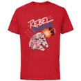 thumbnail image 1 of Star Wars Rebel Force Stars and Stripes July 4th - Short Sleeve Cotton T-Shirt for Adults - Customized-Red, 1 of 5