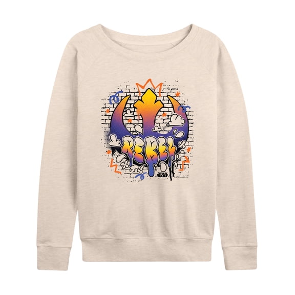 Star Wars - Rebel Graffiti - Women's French Terry Pullover Sweatshirt