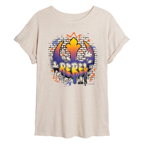 Star Wars - Rebel Graffiti - Women's Oversized Tee
