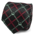 thumbnail image 1 of Star Wars Rebel Logo Red/Green Plaid Men's Tie, 1 of 5