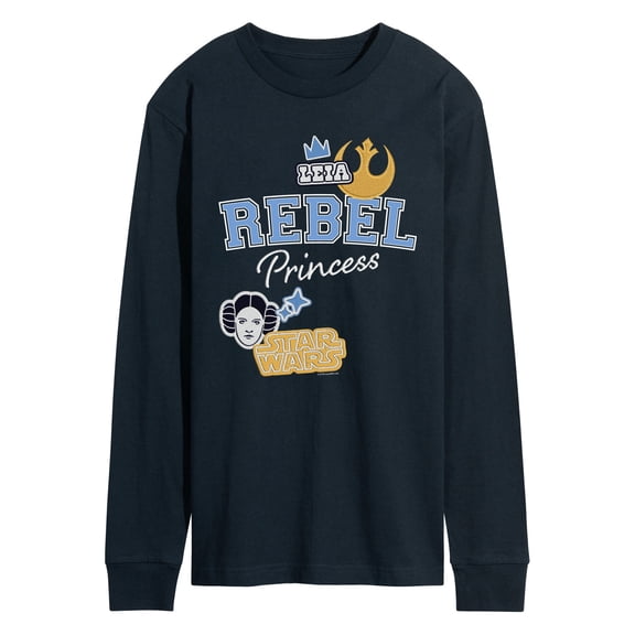 Star Wars - Rebel Princess Faux Patches - Men's Long Sleeve Graphic T-Shirt