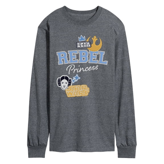 Star Wars - Rebel Princess Faux Patches - Men's Long Sleeve Graphic T-Shirt