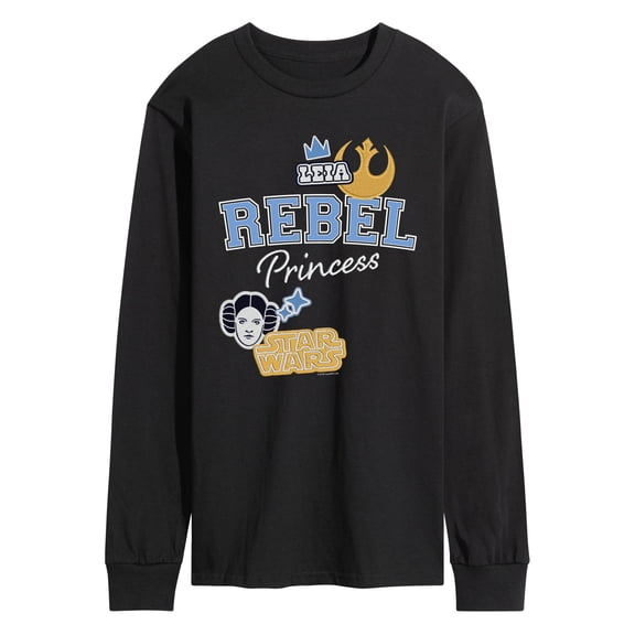 Star Wars - Rebel Princess Faux Patches - Men's Long Sleeve Graphic T-Shirt