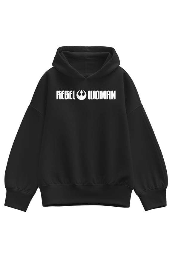- Rebel Woman - Women's Oversized Fleece Hoodie Sweatshirt