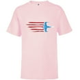 thumbnail image 1 of Star Wars Rebel X-wing Fighter Red White & Blue USA America - Short Sleeve T-Shirt for Kids - Customized-Soft Pink, 1 of 5
