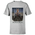 thumbnail image 1 of Star Wars Rebels Ahsoka Tano Portrait - Short Sleeve T-Shirt for Kids - Customized-Athletic Heather, 1 of 5