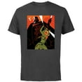 thumbnail image 1 of Star Wars Rebels Ahsoka Tano and Darth Vader Duel - Short Sleeve Cotton T-Shirt for Adults - Customized-Charcoal, 1 of 5