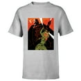thumbnail image 1 of Star Wars Rebels Ahsoka Tano and Darth Vader Duel - Short Sleeve T-Shirt for Kids - Customized-Athletic Heather, 1 of 5