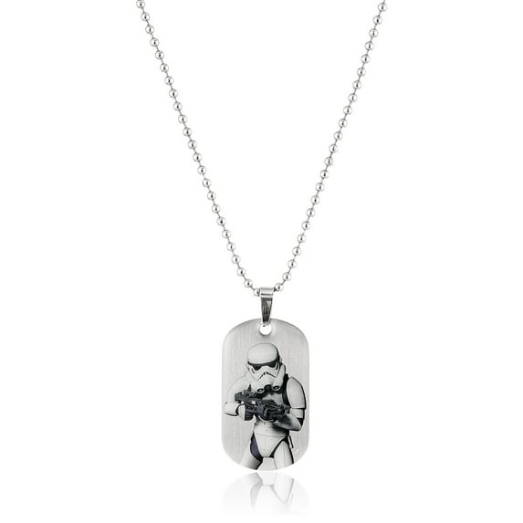 Star Wars Rebels Stormtrooper Stainless Steel Mini Dog Tag Pendant Necklace