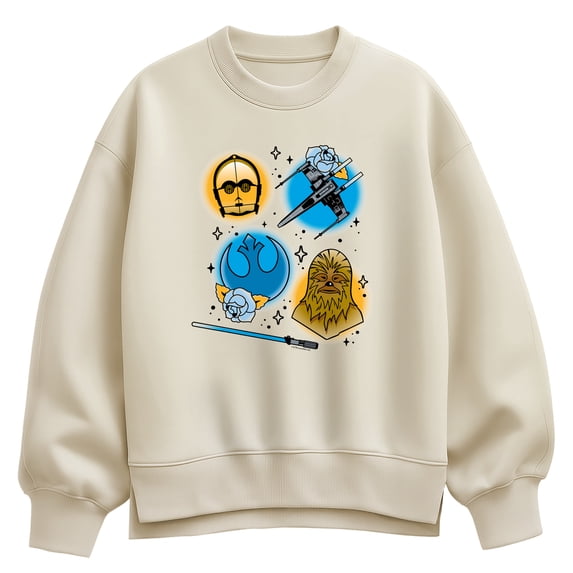 Star Wars - Rebels Tattoo - Women's Oversized Fleece Crew Sweatshirt