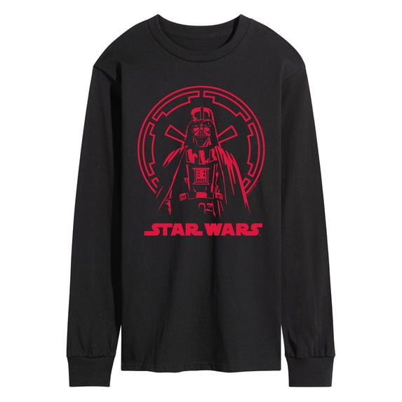 Star Wars - Red Silhouette Darth Vader Men's Long Sleeve Graphic T-Shirt