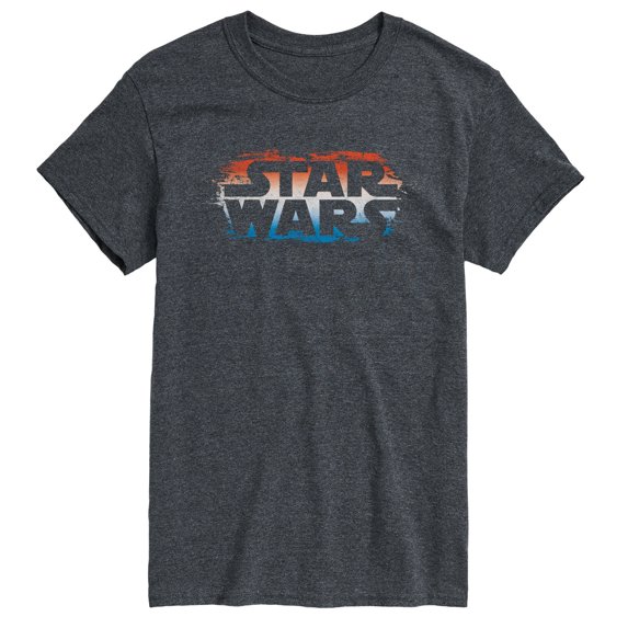 Star Wars - Red White Blue Paint Logo - Men's Short Sleeve Graphic T-Shirt