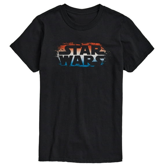 Star Wars - Red White Blue Paint Logo - Men's Short Sleeve Graphic T-Shirt