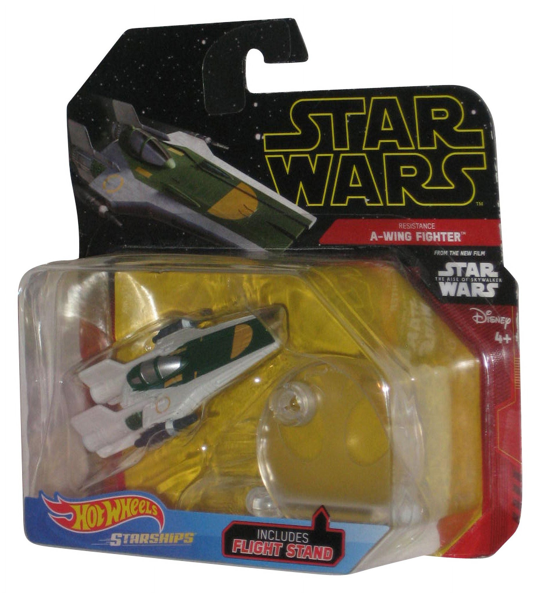 Star Wars Resistance A-Wing Fighter (2018) Hot Wheels Starship Toy - (Dented Plastic)