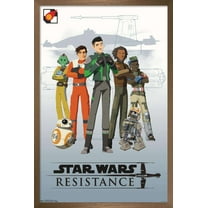 Star Wars: Resistance - Crew Wall Poster, 14.725" x 22.375", Framed