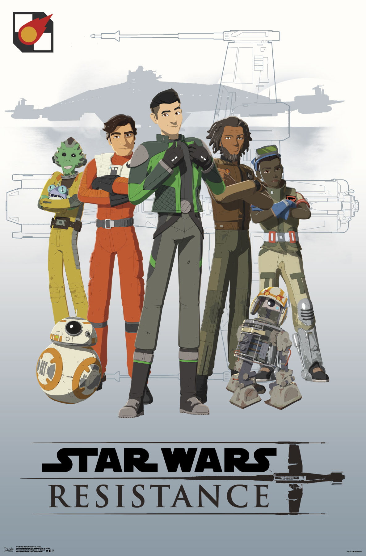 Star Wars: Resistance - Crew Wall Poster, 22.375 x 34 