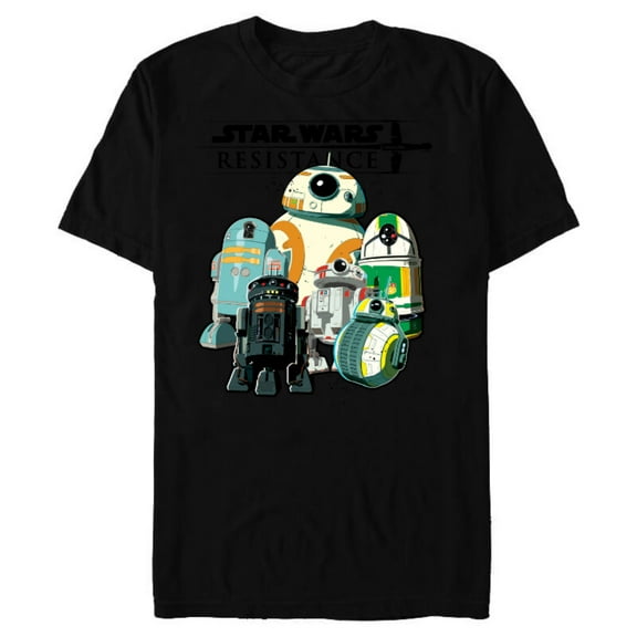 Star Wars Resistance Droids - Short Sleeve Blended T-Shirt for Adults - Customized-Black