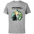 thumbnail image 1 of Star Wars Resistance Droids - Short Sleeve Cotton T-Shirt for Adults - Customized-Athletic Heather, 1 of 4