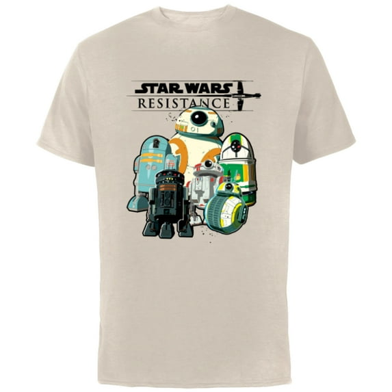 Star Wars Resistance Droids - Short Sleeve Cotton T-Shirt for Adults - Customized-Natural