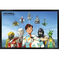 Star Wars: Resistance - Flight Wall Poster, 14.725" x 22.375", Framed
