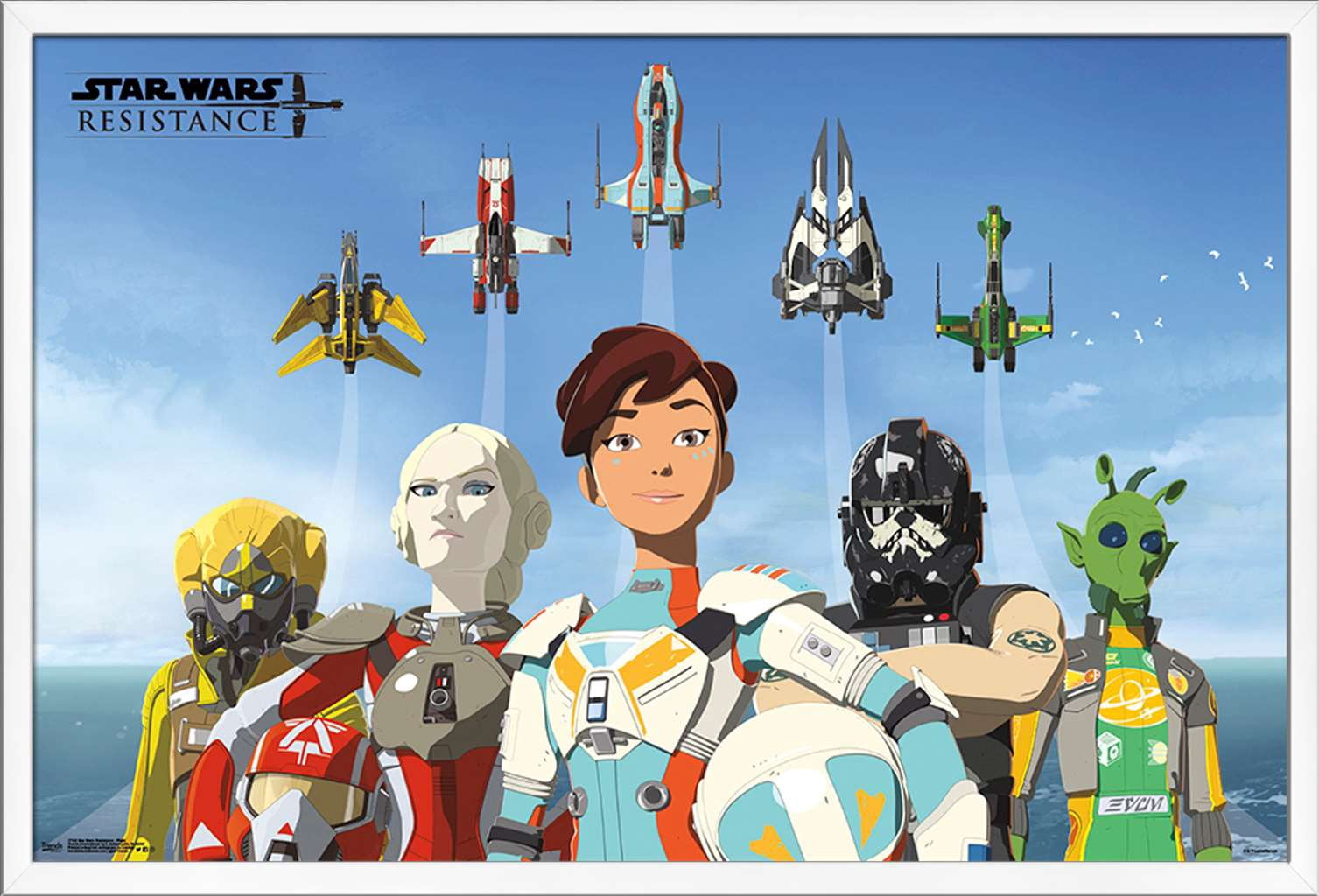 Star Wars: Resistance - Flight Wall Poster, 22.375" x 34", Framed