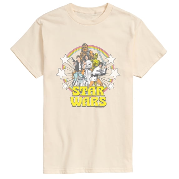Star Wars - Retro Character Group Logo - Men's Short Sleeve Graphic T-Shirt
