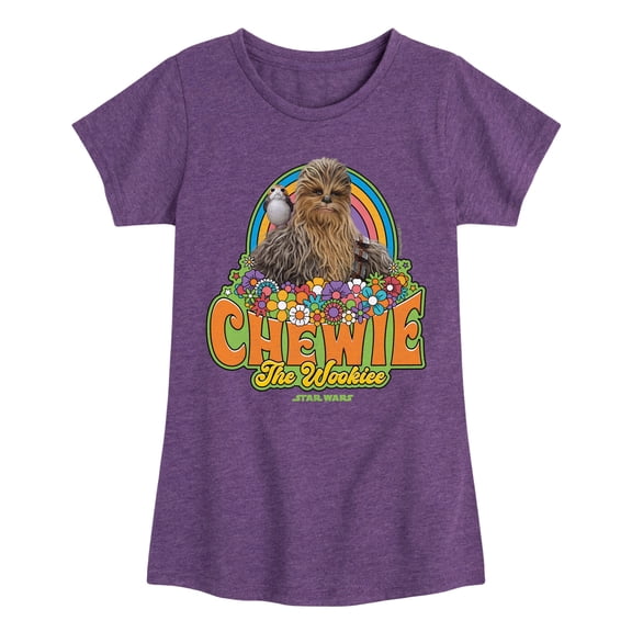 Star Wars - Retro Chewy - Toddler And Youth Girls Fitted Short Sleeve Tee