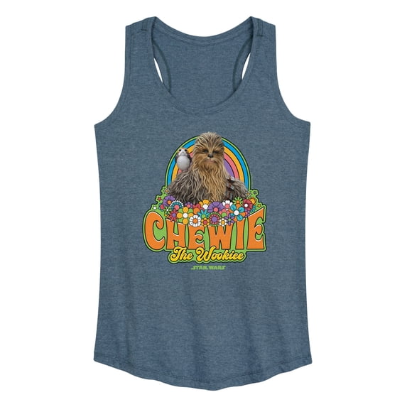 Star Wars - Retro Chewy - Women's Racerback Graphic Tank