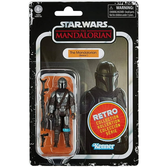 Star Wars Retro Collection The Mandalorian (Beskar) Action Figure (NON-MINT PACKAGE)