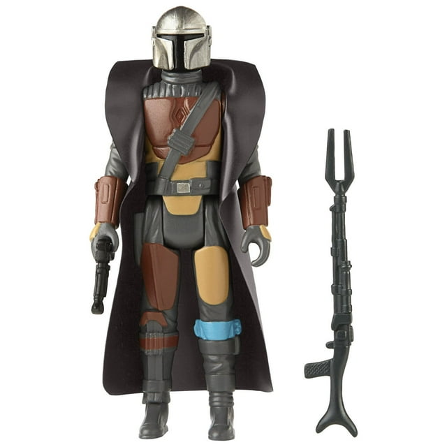 Star Wars Retro Collection The Mandalorian Toy 3.75-Inch-Scale Collectible Action Figure, Toys for Kids Ages 4 and Up