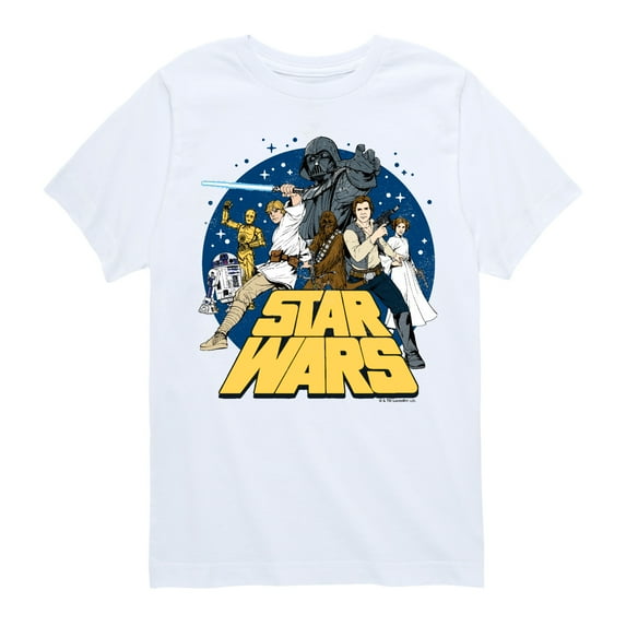 Star Wars - Luke Skywalker and Friends Retro - Toddler And Youth Short Sleeve Tee