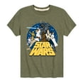 thumbnail image 1 of Star Wars - Luke Skywalker and Friends Retro - Toddler And Youth Short Sleeve Tee, 1 of 5