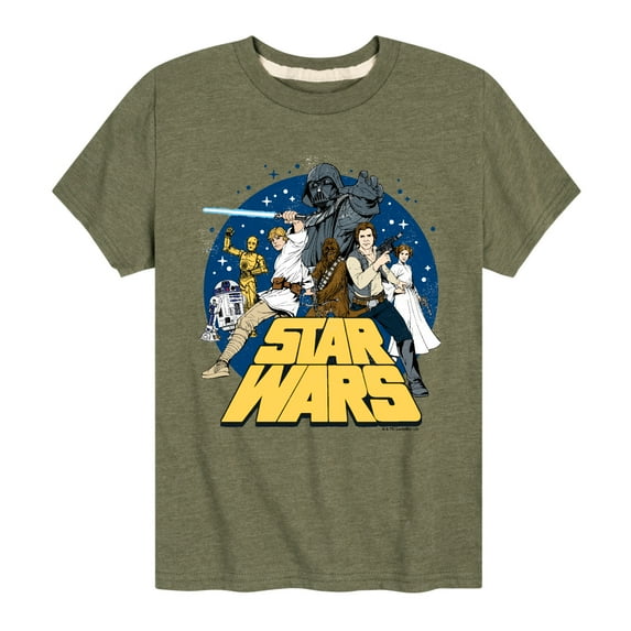 Star Wars - Luke Skywalker and Friends Retro - Toddler And Youth Short Sleeve Tee
