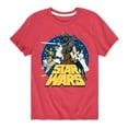 thumbnail image 1 of Star Wars - Luke Skywalker and Friends Retro - Toddler And Youth Short Sleeve Tee, 1 of 5