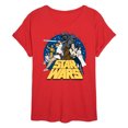 thumbnail image 1 of Star Wars - Luke and Friends Retro Group - Women's Oversized Tee, 1 of 4