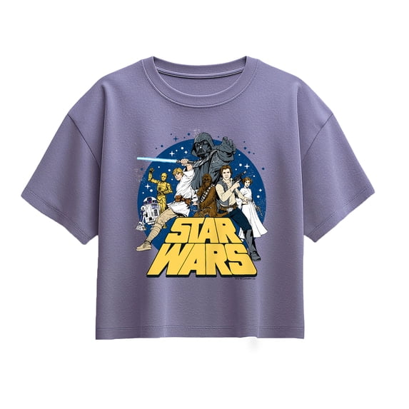 Star Wars - Retro Group - Youth Girls Boxy T-Shirt