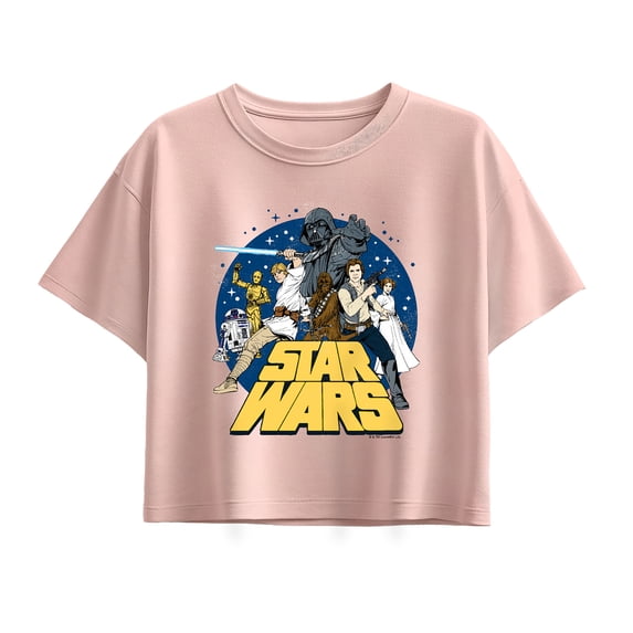 Star Wars - Retro Group - Youth Girls Boxy T-Shirt