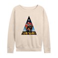 thumbnail image 1 of Star Wars - Retro Logo Women's Lightweight French Terry Wide Neck Long Sleeve Graphic Shirt, 1 of 4