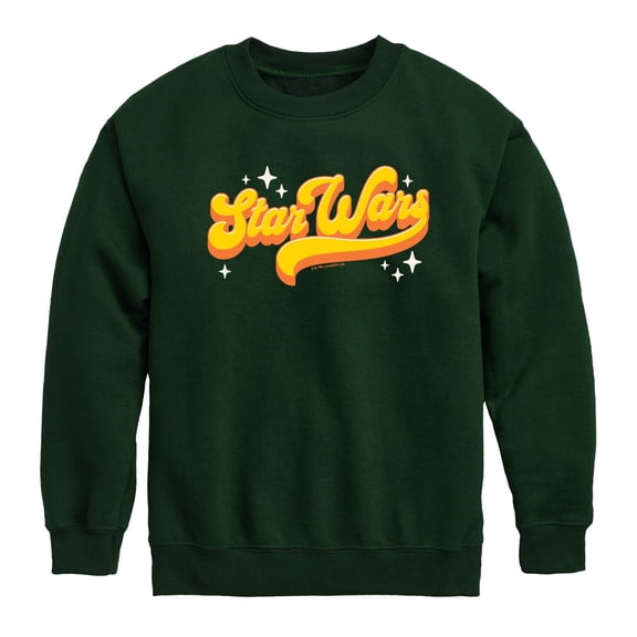 Star Wars - Retro Logo - Youth Boys Crew Fleece Sweatshirt