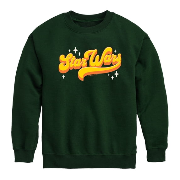 Star Wars - Retro Logo Boys' Graphic Long Sleeve Fleece Sweatshirt