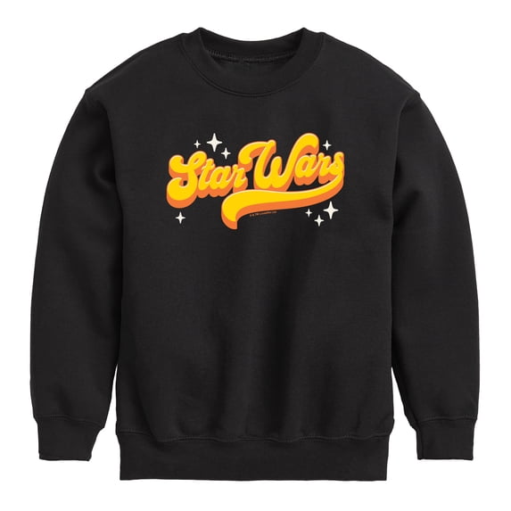 Star Wars - Retro Logo Boys' Graphic Long Sleeve Fleece Sweatshirt