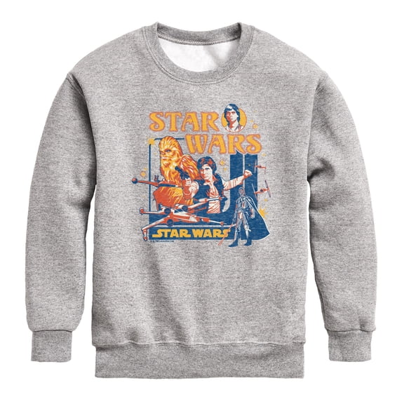 Star Wars - Retro Graphic Long Sleeve Fleece Sweatshirt